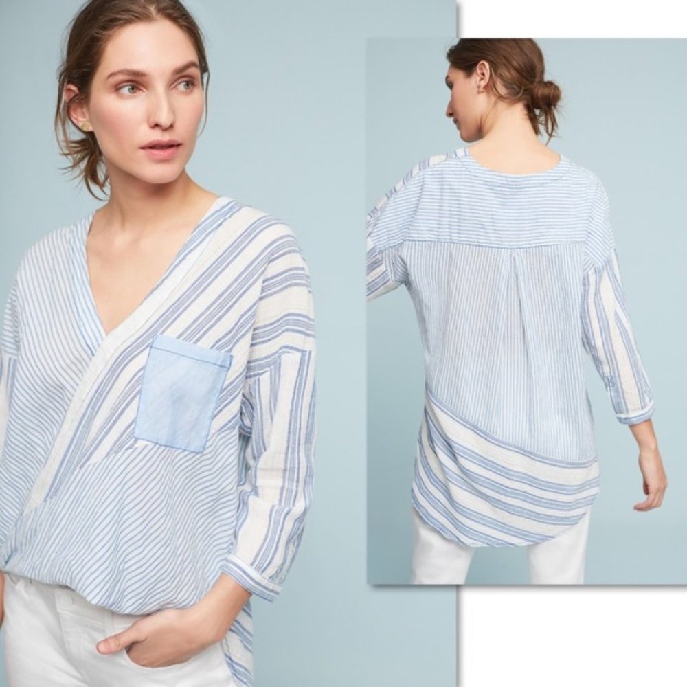Anthropologie Holding Horses Zeni Striped Shirt